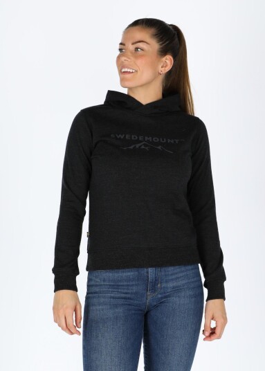 Swedemount Katmandu Merino Wool Hood W Charcoal Melange 34 Trøyer