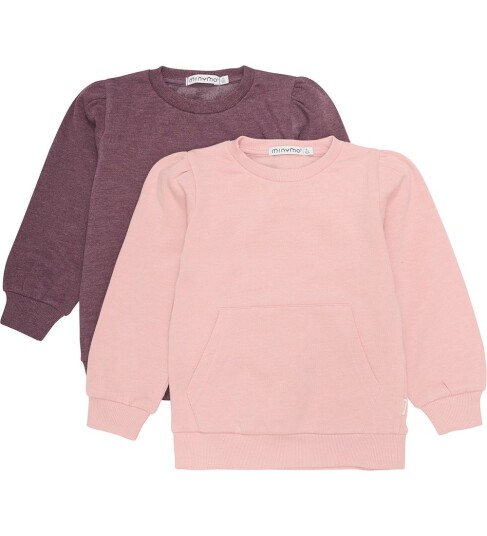 Minymo Sweat Shirt Girl 2 Pack   Multi/patterned   110