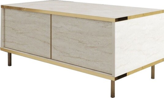 Imaj Sofabord 90 cm - Beige/Gull