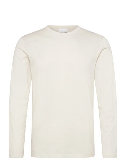 Enkel Studio Basic O Neck Tee L/S Cream S
