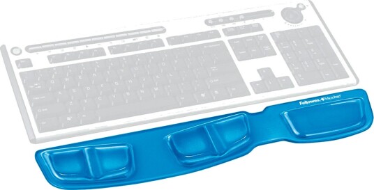 Fellowes Health-V Crystals Gel Håndleddsstøtte til tastatur Blå Fellowes Health-V Crystals Gel Håndleddsstøtte til tastatur Blå