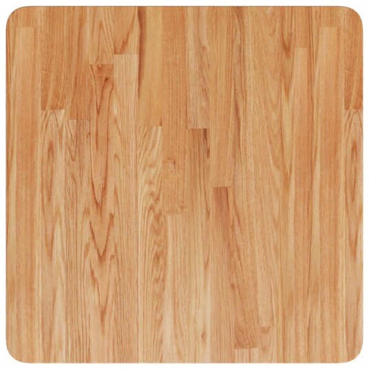 Firkantet bordplate lysebrun 50x50x1,5 cm behandlet heltre eik 343001 Firkantet bordplate lysebrun 50x50x1,5 cm behandlet heltre eik 343001