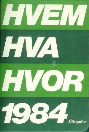 Hvem hva hvor 1984, Pent brukt bok