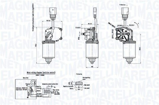 Visker motor MAGNETI MARELLI 064053012010 Visker motor MAGNETI MARELLI 064053012010