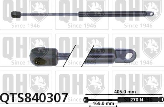 Gassfjær, motorpanser QUINTON HAZELL QTS840307