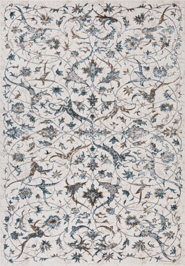 Teppe Jutmar 133x190 cm - Beige/blå
