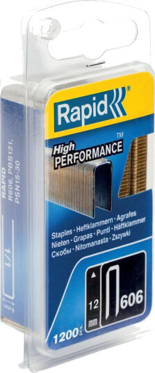 Stifter Rapid 40109527; 12 mm; 1200 stk; type 606 Stifter Rapid 40109527; 12 mm; 1200 stk; type 606