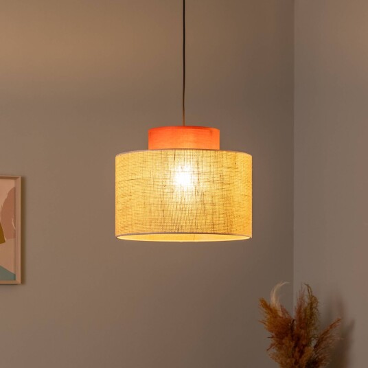 TK Lighting Duo hengelampe Ø 38 cm rustbrun/naturbrun jute TK Lighting Duo hengelampe Ø 38 cm rustbrun/naturbrun jute