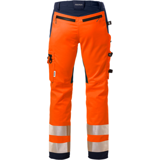 Fristads Hantverkarbyxa Stretch 2707 Plu, Klass 2 Varsel Orange/marinblå C44