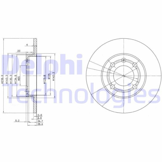 Bremseskive DELPHI BG2911