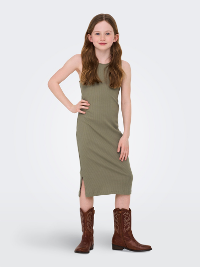 Kids Only Belfast Life S/L Midi Dress Junior Grønn 110/116