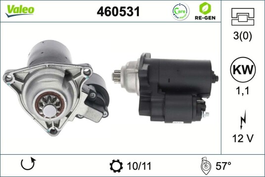 Starter VALEO 460531 Starter VALEO 460531