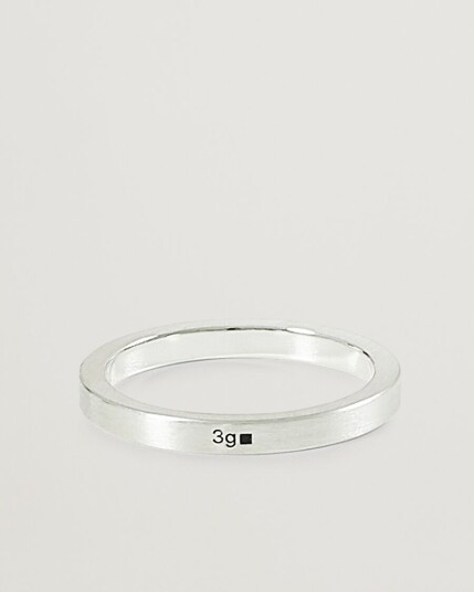LE GRAMME Ribbon Brushed Ring Sterling Silver 3g