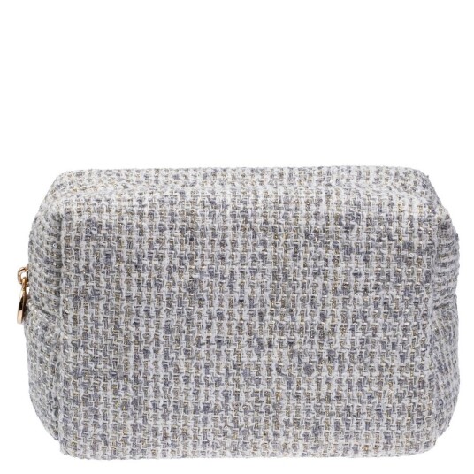 DARK Tweed Make-Up Pouch Small Steel blue DARK Tweed Make-Up Pouch Small Steel blue