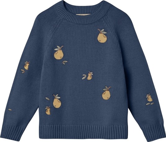 Fliink Genser   Strikk   Mahdi Pear   Insignia Blue   Fliink   1 1½ år (80 86)   Genser Blå Marineblå