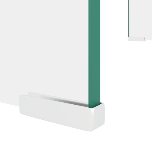 TVbenk i glass klar - 60x25x11 cm