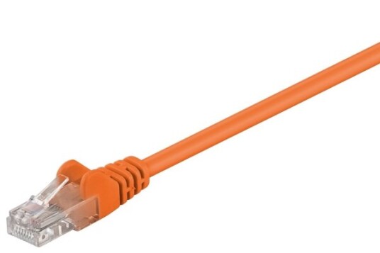 Goobay Nettverkskabel Rj-45 Hann Til Rj-45 Hann 1.5 M Utp Cat 5E Formstøpt Uten Hindringer Oransje