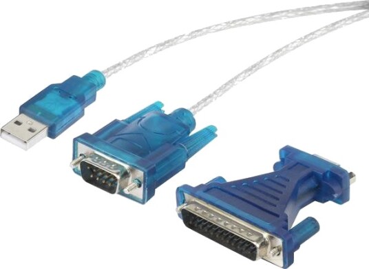 Renkforce Usb 1.1-Adapter [1X D-Sub 9-Pins D-Sub 25-Pins 1X Usb 1.1 Plugg Type A] Svart Forgylt 29039C176