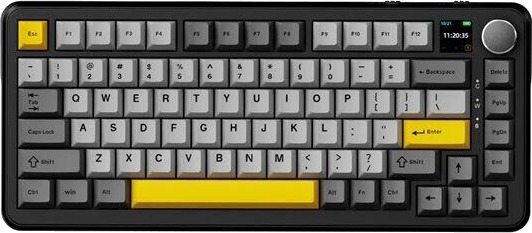 Ajazz AK820 MAX PLUS mekanisk tastatur trådløst mekanisk tastatur RGB tastatur Svart