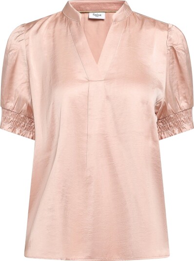 Saint Tropez Panansz Ss Blouse - ASH ROSE - XL