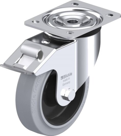 Blickle 6742 L-Poev 160Xr-Fi-Sg Styrehjul Med Brems 160 Mm 400 Kg