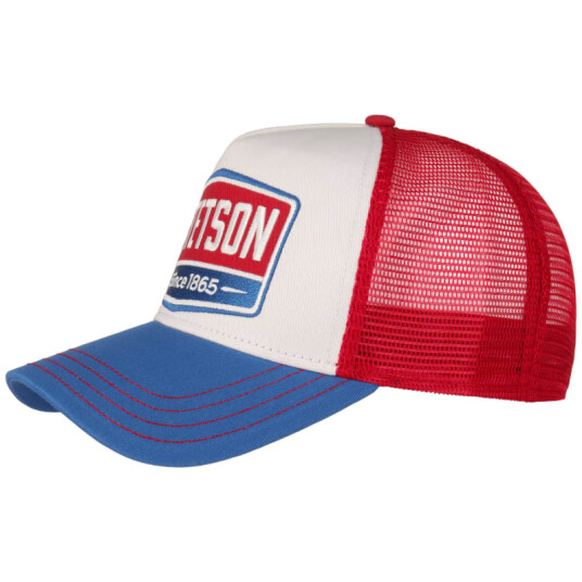 Stetson Trucker Cap Gasoline OneSize, White/Red/Blue