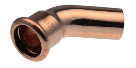 Vsh Fabrieken Xpress copper elbow 45 deg. fø 15 Vsh Fabrieken Xpress copper elbow 45 deg. fø 15