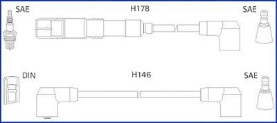 Tennplugg kabelsett HITACHI 134755