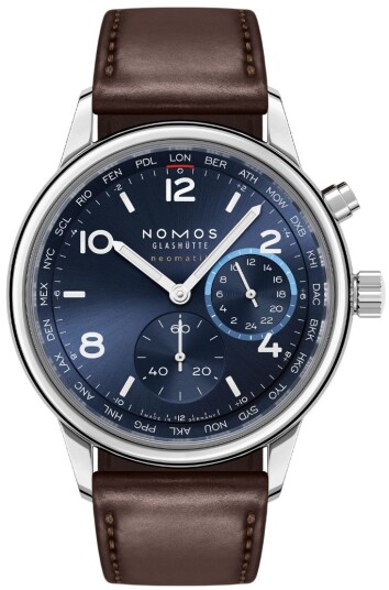 Nomos Glashütte Herreklokke N 790 leather brown Club Sport Neomatik