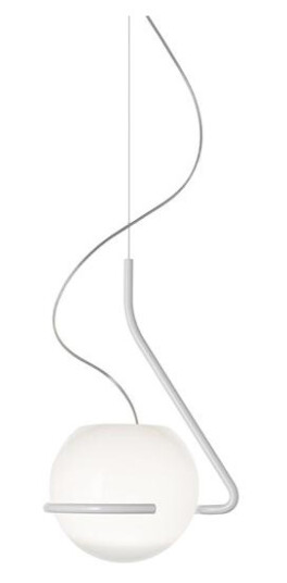 Foscarini Tonda Taklampe Liten Hvit/ Hvit