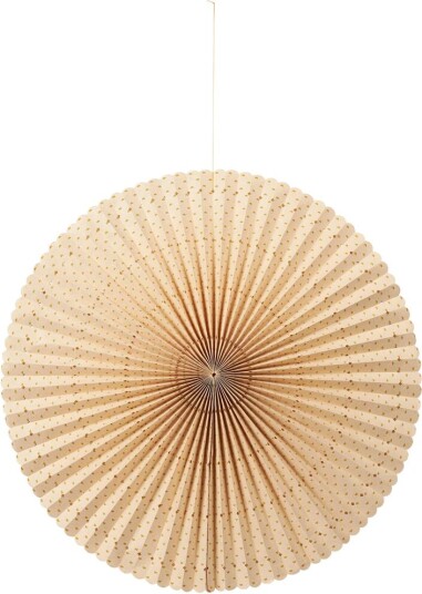 Broste Copenhagen Stella rosette adventsstjerne L Natural-harvest gold
