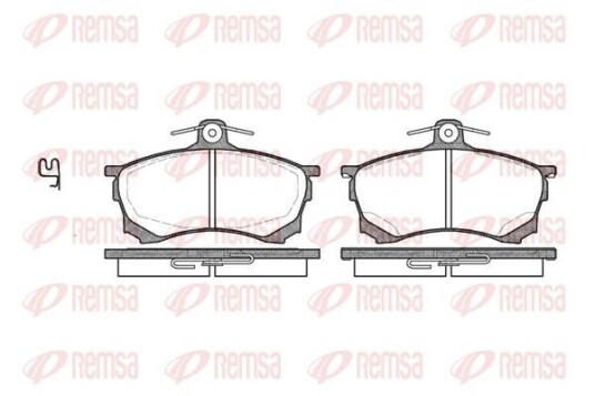 Bremseklosser REMSA 0582.00 Bremseklosser REMSA 0582.00