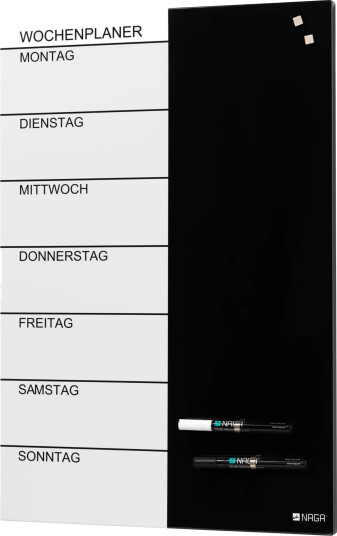 Magnetisk Naga Ugetavle I Stål 60X40 Cm - Tysk Tekst Magnetisk Naga Ugetavle I Stål 60X40 Cm - Tysk Tekst