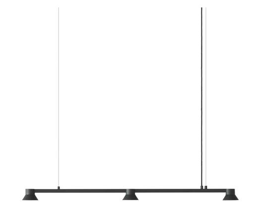 Normann Copenhagen Hat Linear Taklampe Liten Sort Normann Copenhagen Hat Linear Taklampe Liten Sort