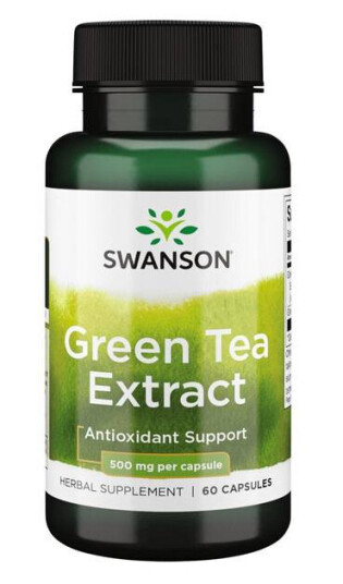 Swanson Green Tea Extract - 500 Mg - 60 Kapsler