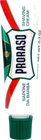 Proraso Mini barberkrem i tube - Eukalyptus og mentol