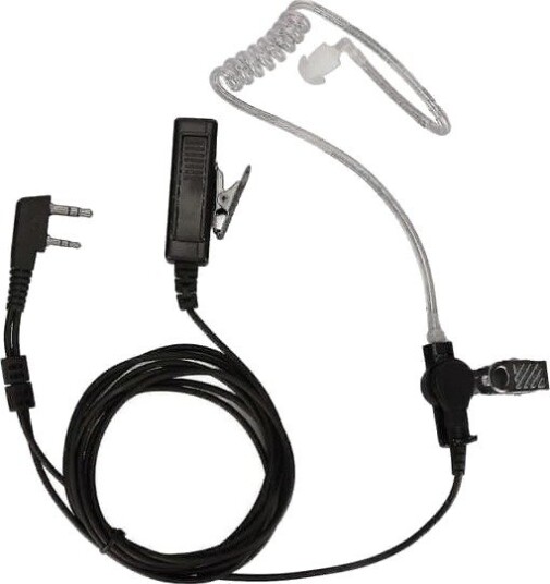 Walkie Talkie Ørepropp K Hode 2 Pin Støyreduksjon Radio Ørepropp Med Mikrofon For Bf 888s Bf 777s Bf 666s Bf Uv5r 1 stk.