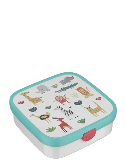 Mepal Madkasse Bento Campus Animal Friends - White - 18X18X6.2CM