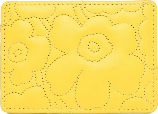 Marimekko Card Holder Unikko   Yellow   ONE SIZE