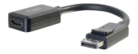 C2G 8in DisplayPort to HDMI Adapter - DP to HDMI Adapter - 1080p - Black - M/F - video adapter - DisplayPort / HDMI - 20.3 cm