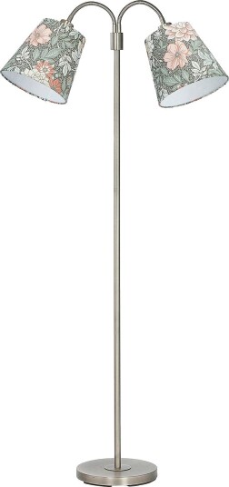 PR Home Gulvlampe Amy Flex 2 krom Grønn Gulvlamper
