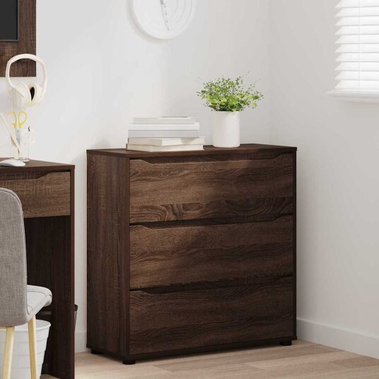 Oppbevaringsskap Brun Eik 80 x 31 x 81 cm Konstruert tre