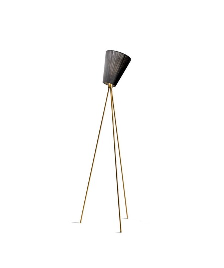 Northern - Oslo Wood Gulvlampe Guld/Svart
