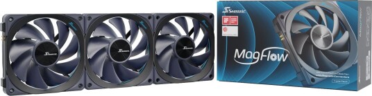 Seasonic Magflow 3-Fan Kit Vifte 12cm 600 Rpm 2000 Rpm 63.33 Cfm Sort
