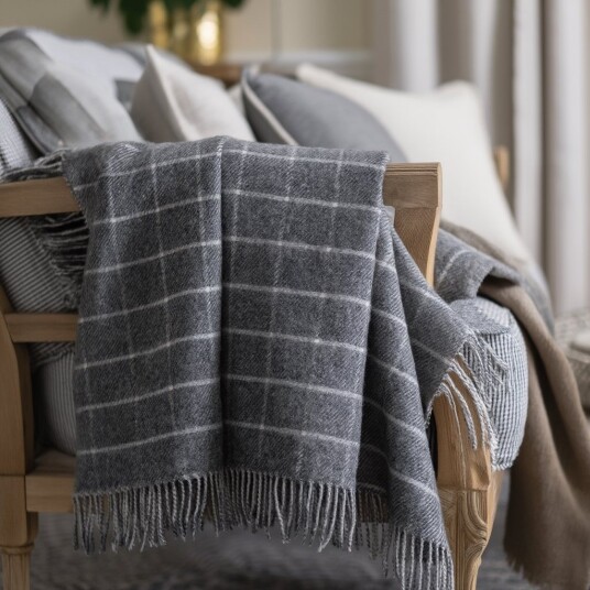 Nordstrand Home Ullpledd   100% ull   130x200 cm   Oslo Wild brun