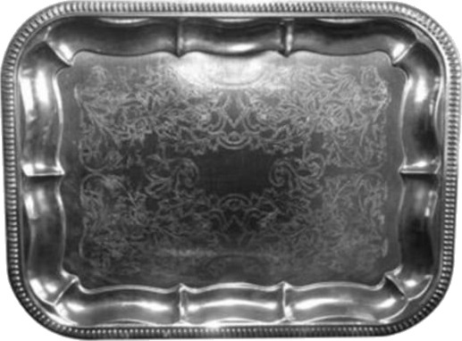 Forkromet Fad 41x31 Cm