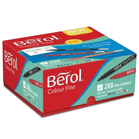 Berol Colour Fine Tip 288-pakke