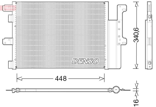Kondensator, klimaanlegg DENSO DCN12102