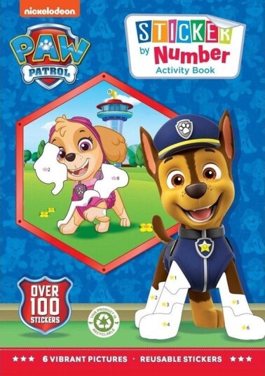 Alligator PAW PATROL Sticker by Number Book