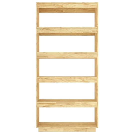 vidaXL Bokhylle/romdeler 80x35x167 cm heltre furu